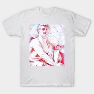 Tacitus Portrait | Tacitus Artwork | Line Art T-Shirt